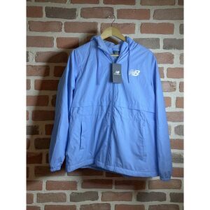 New Balance Hooded Windbreaker Jacket – Sky Blue – Size Women's Large – NWT